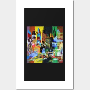 City of London Abstract Painting 845 Posters and Art